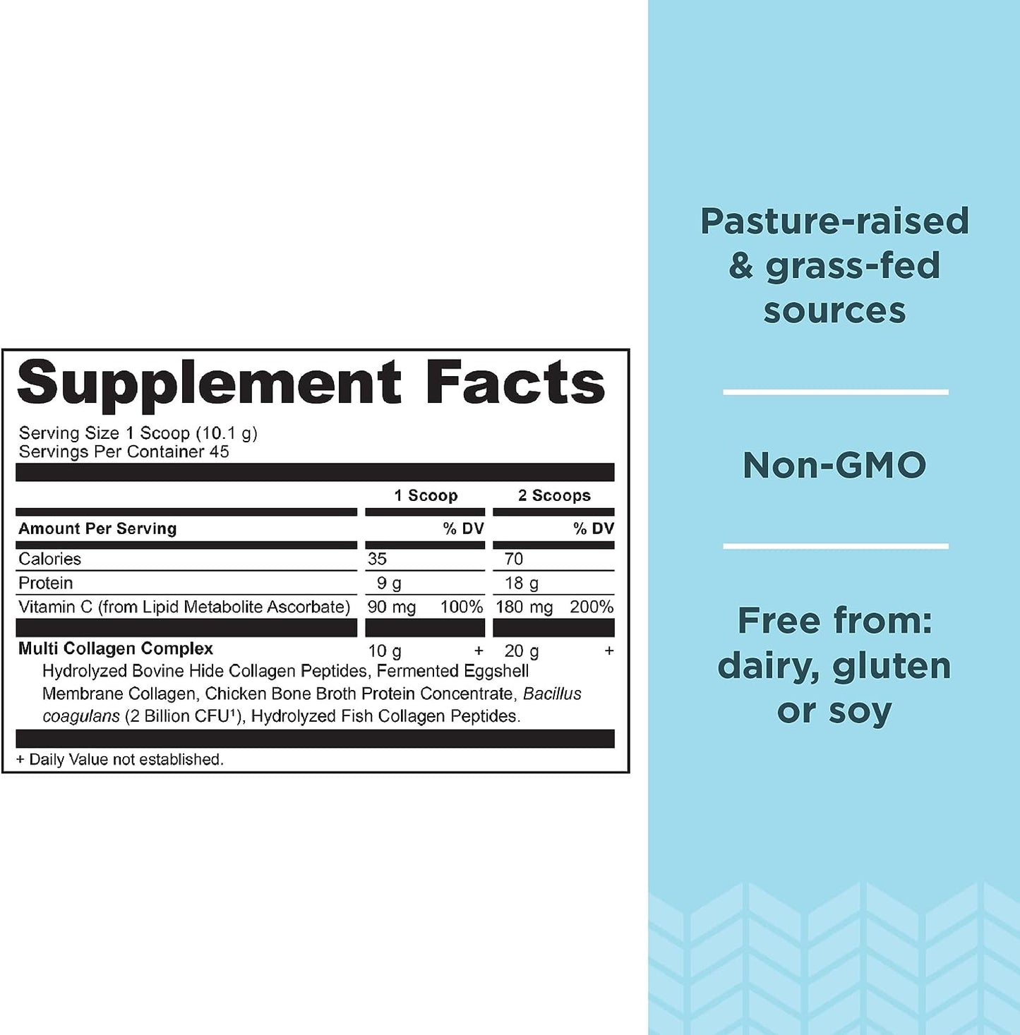 Ancient Nutrition Multi Collagen Protein | Powder Pure (45 servings)