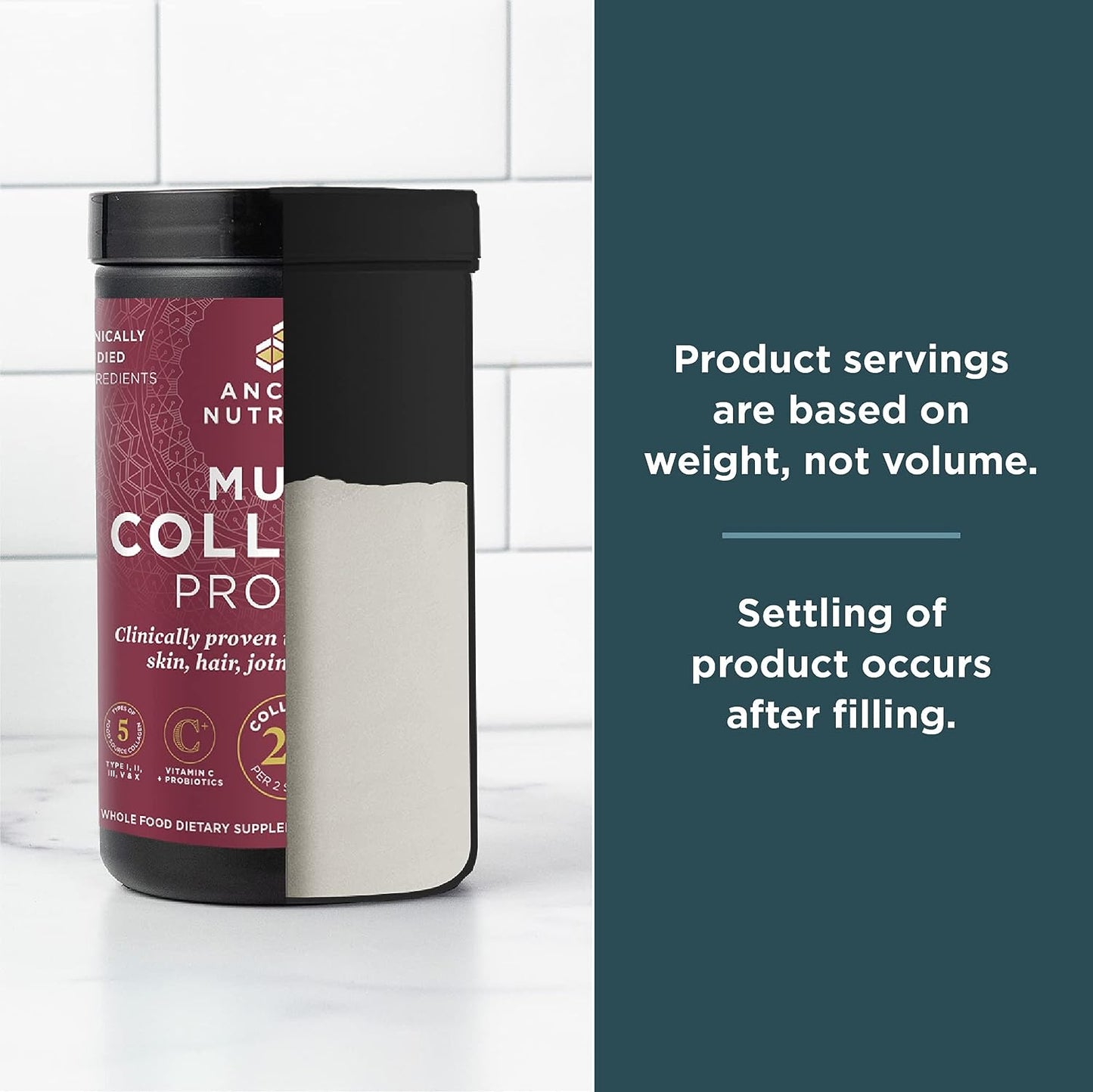 Ancient Nutrition Multi Collagen Protein | Powder Pure (45 servings)