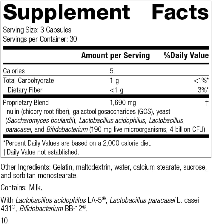 Standard Process ProSynbiotic | Digestion Supplement with Bifidobacterium - Probiotic Supplement for Immune System Support - Gut Health Supplement for Bowel Consistency | 90 Capsules