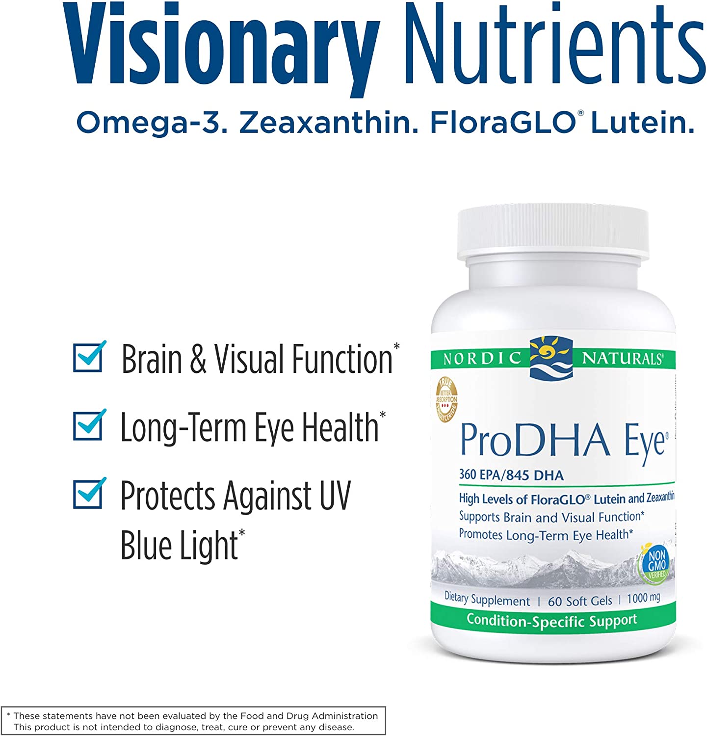 Nordic Naturals ProDHA Eye®, 60 Softgels