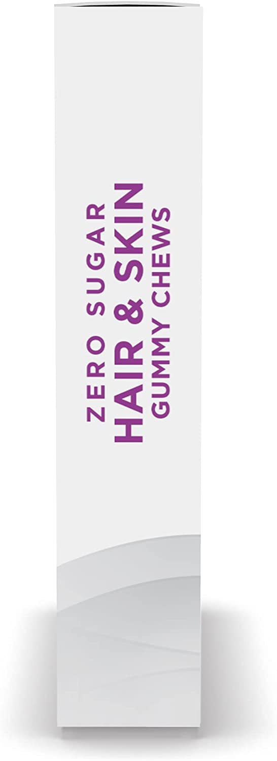 Nordic Naturals Zero Sugar Hair and Skin Gummy Chews, 27 Count