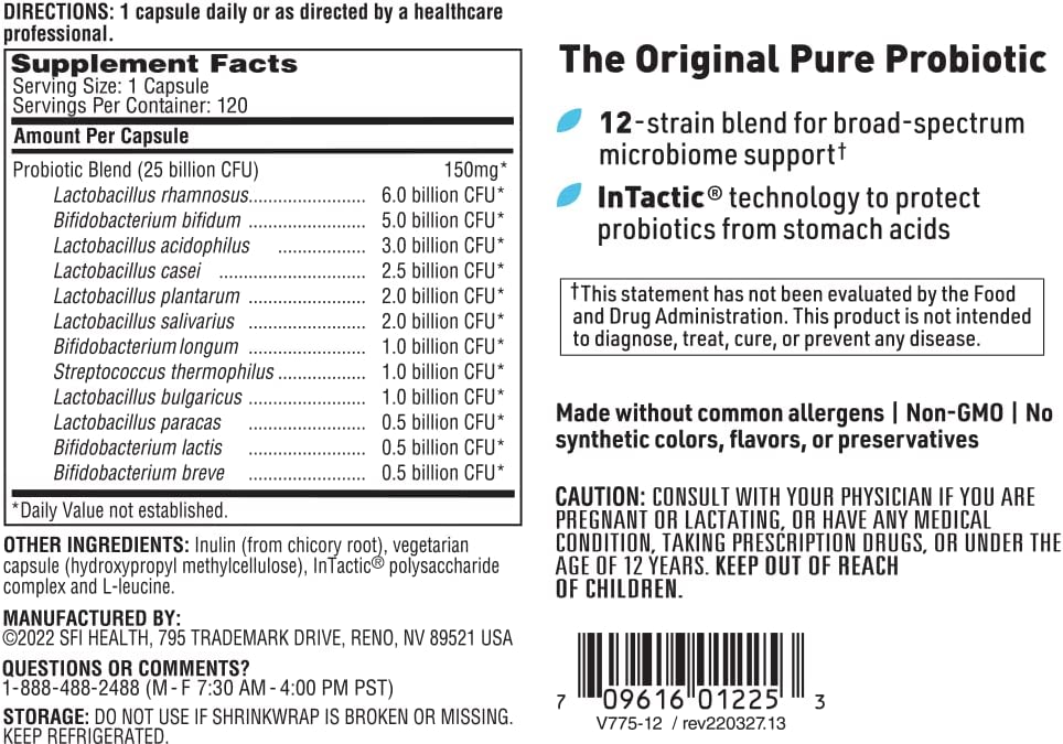 Klaire Labs Ther-Biotic Complete Probiotic, 120 Capsules