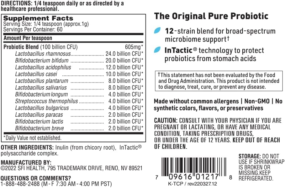 Klaire Labs Ther-Biotic Complete Probiotic Powder, 2 Ounces