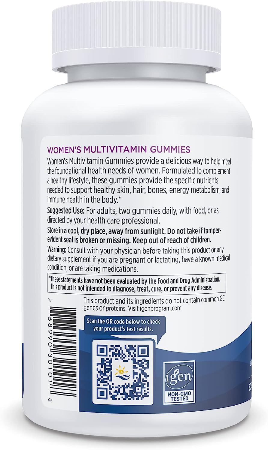 Nordic Naturals Women's Multivitamin Gummies, Mixed Berry - Support for Healthy Skin, Hair, Bones, Energy & Immunity , 60 Gummies