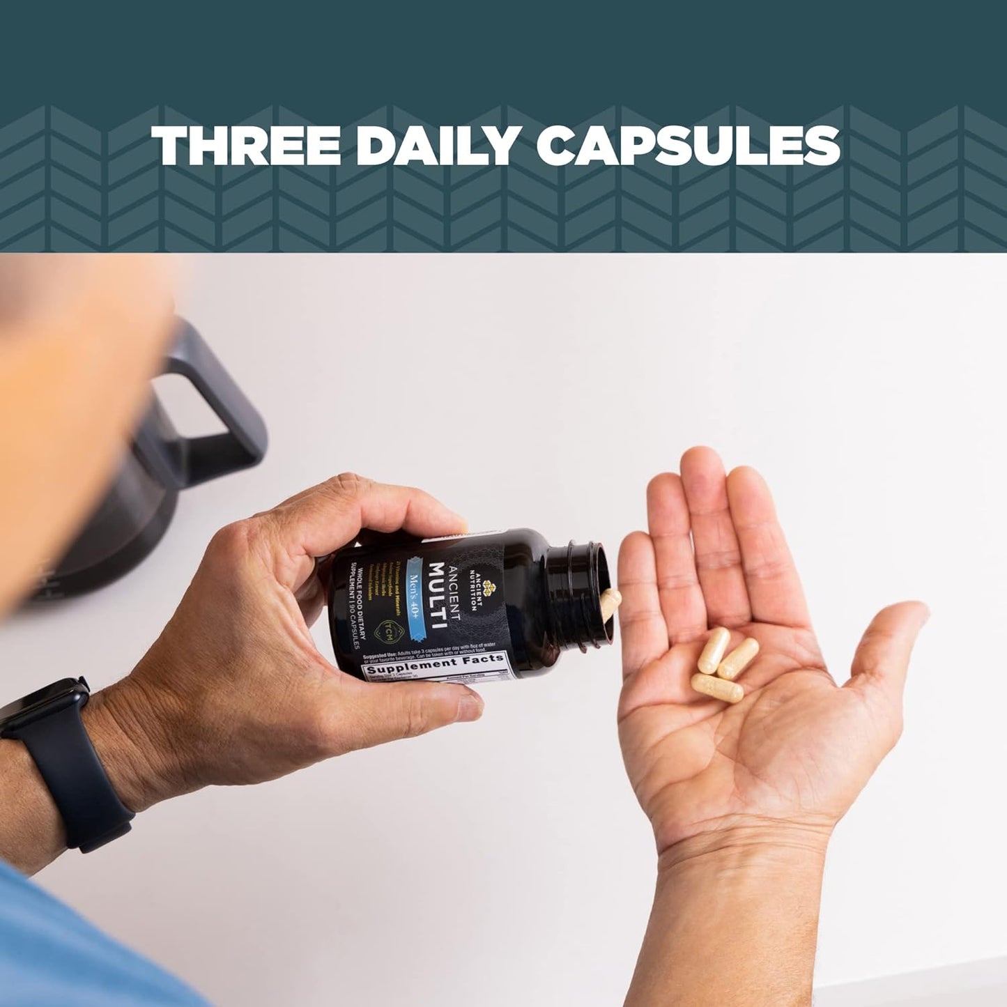 Ancient Nutrition Ancient Multivitamin Men's 40+ | Capsules (90 Capsules)