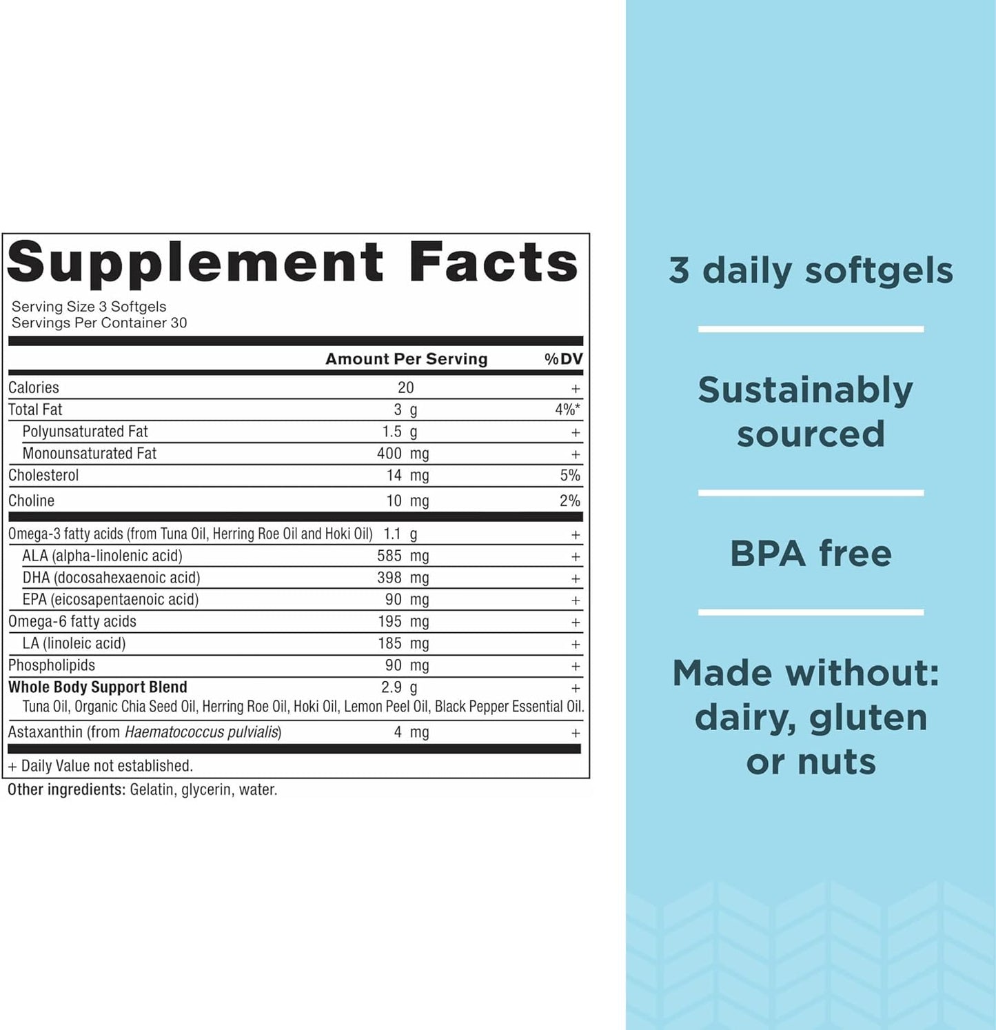 Ancient Nutrition Omega-3s Whole Body | (90 Softgels)
