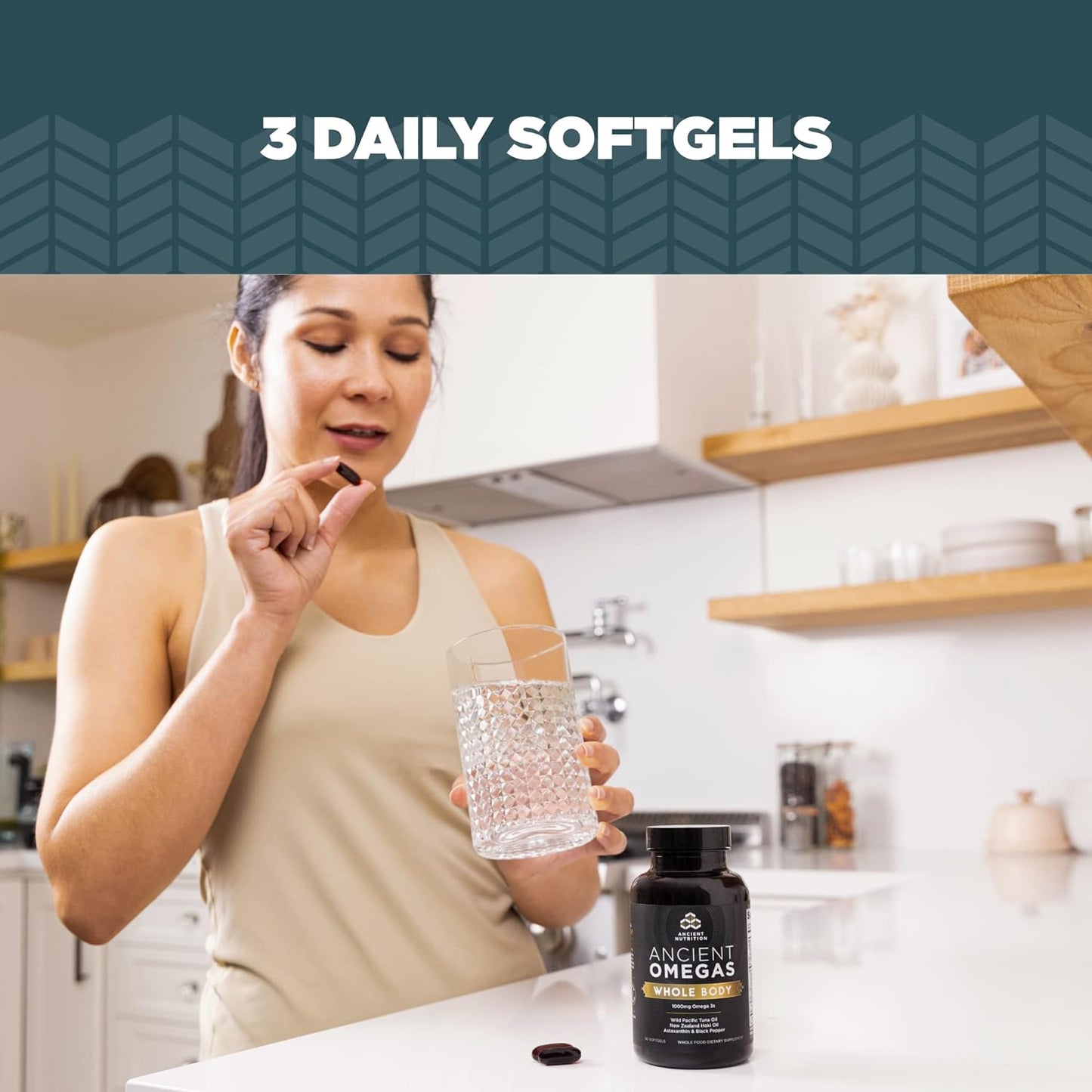 Ancient Nutrition Omega-3s Whole Body | (90 Softgels)