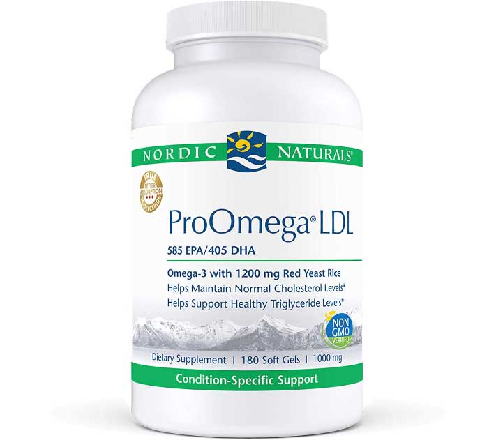 Nordic Naturals Proomega LDL Fish Oil 585 Mg EPA, 180 Softgels