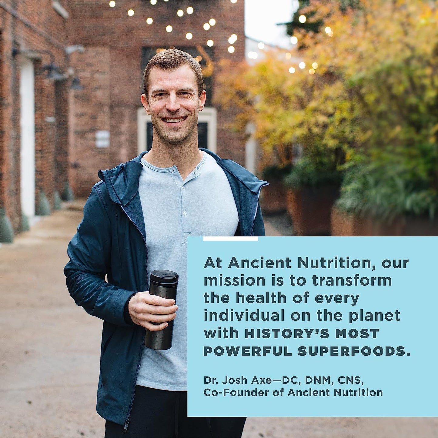 Ancient Nutrition Bone Broth Collagen Protein | Powder Pure (30 Servings)