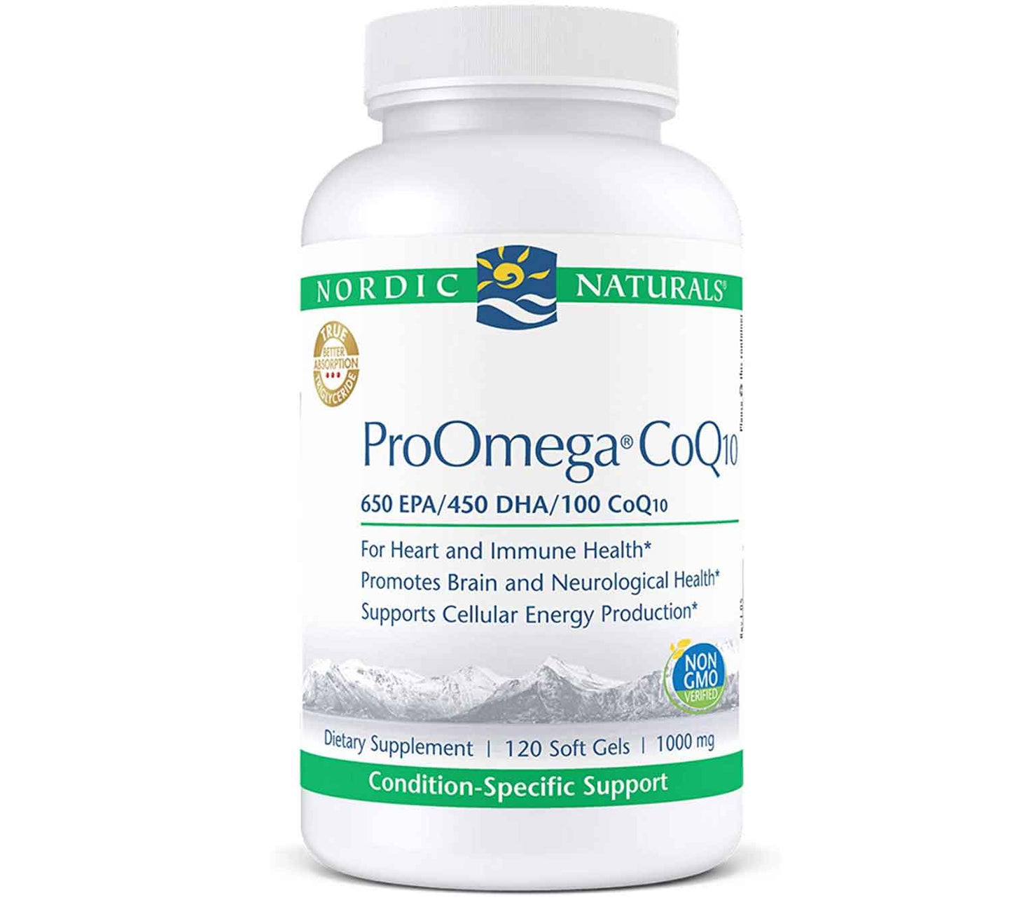 Nordic Naturals ProOmega® CoQ10, 120 Softgels