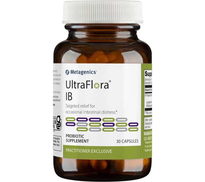 Metagenics UltraFlora IB - Relief for Occasional Intestinal Distress, 30 Capsules