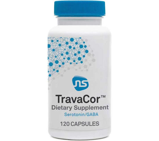 NeuroScience TravaCor - Stress & Mood Support Supplement, 120 Capsules