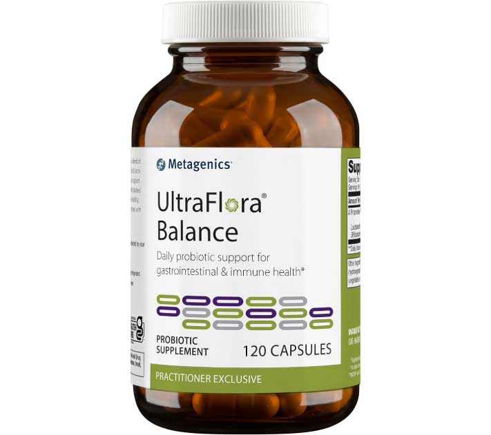 Metagenics UltraFlora Balance - Probiotics for Digestive Health, 120 Capsules