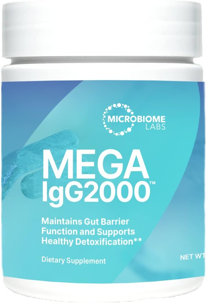 Microbiome Labs Mega IgG2000 - Immunoglobulin Supplement, 2.1 Ounces