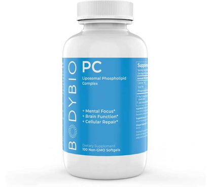 BodyBio Phospholipid Complex PC, 100 Softgels