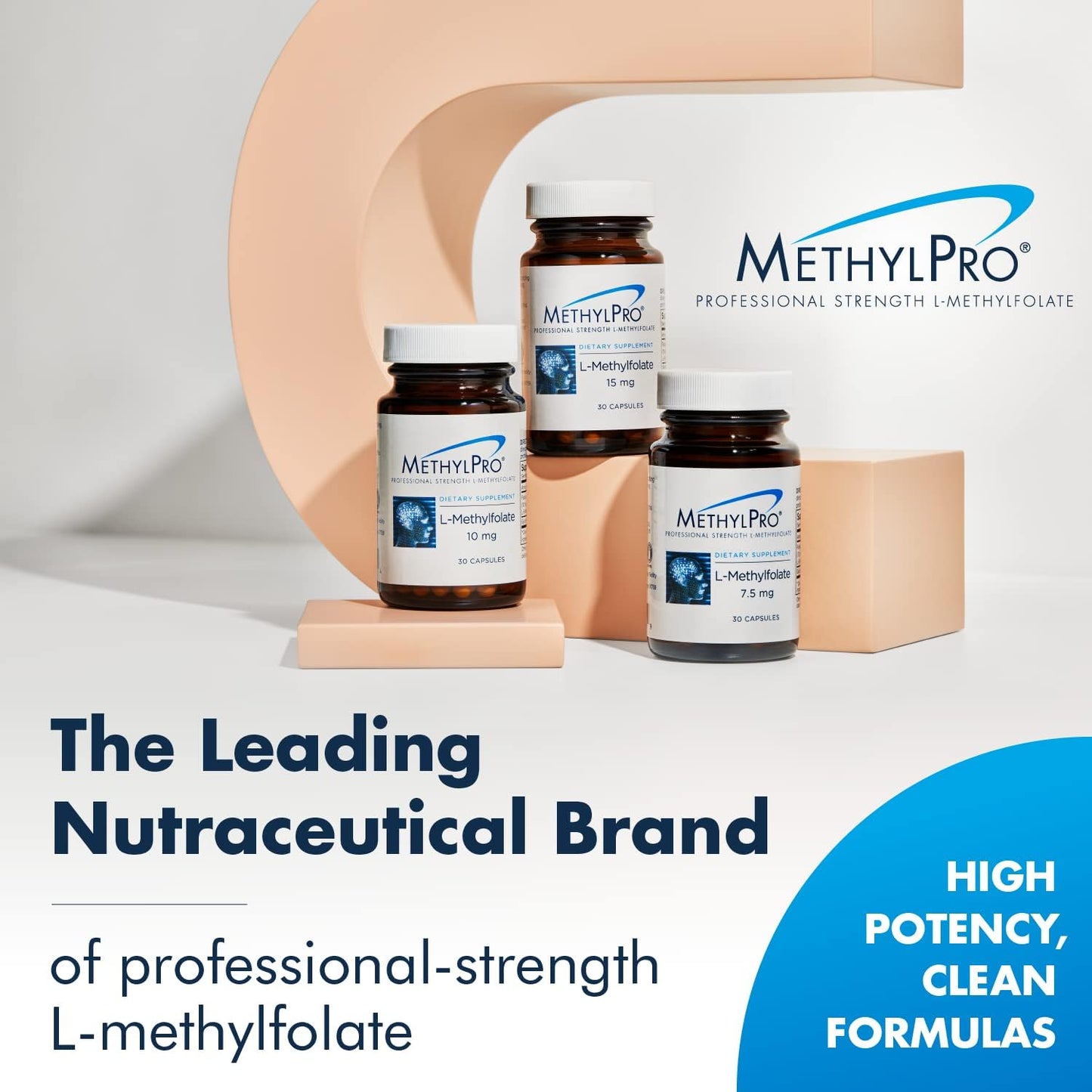 MethylPro 15mg L-Methylfolate - Professional Strength, 90 Capsules