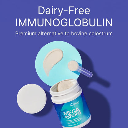 Microbiome Labs Mega IgG2000 - Immunoglobulin Supplement, 2.1 Ounces