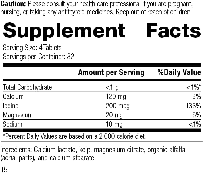 Standard Process Min-Tran | Whole Food Nervous System Supplements, Stress Relief with Iodine and Magnesium - Vegetarian, Gluten Free | 330 Tablets