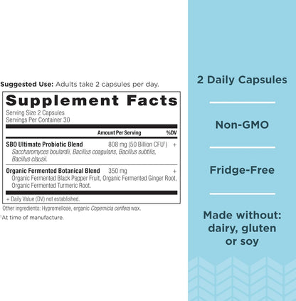 Ancient Nutrition SBO Probiotics Ultimate | Capsules (60 Capsules)
