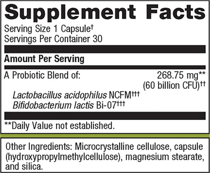 Metagenics UltraFlora IB - Relief for Occasional Intestinal Distress, 30 Capsules