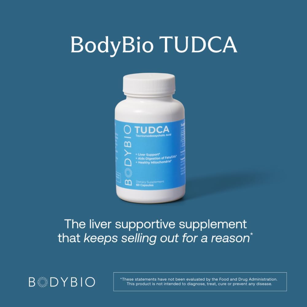 BodyBio Tudca for Liver Health, 60 Capsules