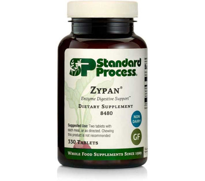 Standard Process Zypan | Digestive Health Support Supplement - HCI Supplement with Pancreatin, Betaine Hydrochloride & Pepsin - Support Macronutrient Digestion | 330 Tablets