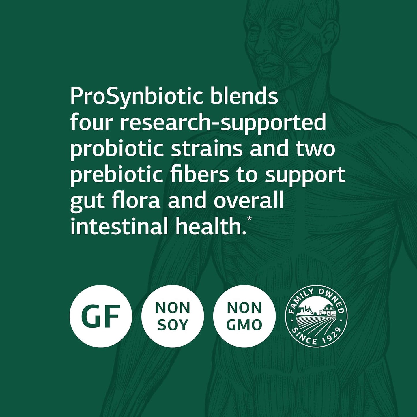 Standard Process ProSynbiotic | Digestion Supplement with Bifidobacterium - Probiotic Supplement for Immune System Support - Gut Health Supplement for Bowel Consistency | 90 Capsules