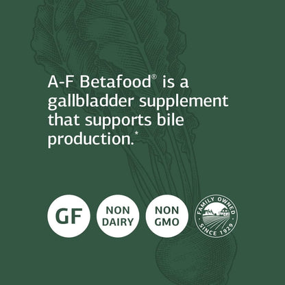 Standard Process A-F Betafood | Gluten-Free Liver Support, Cholesterol Metabolism, and Gallbladder Support Supplement with Vitamin A, Iodine, Vitamin B6 | 360 Tablets