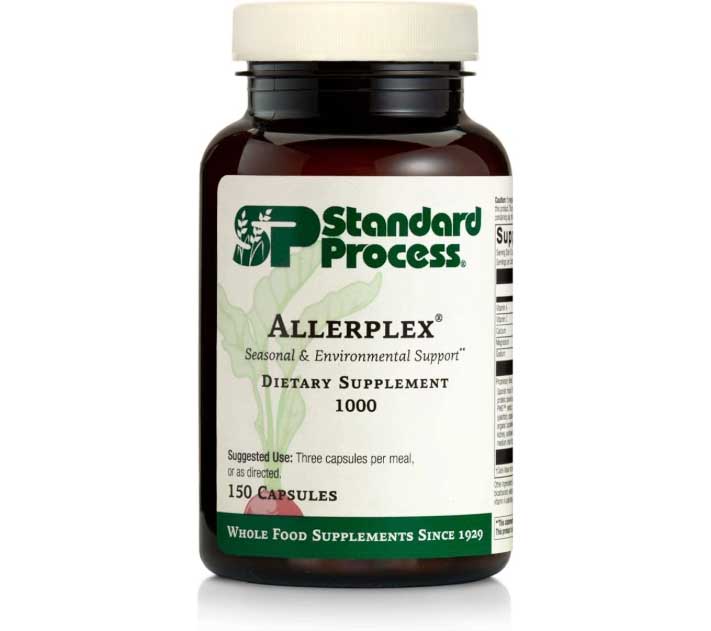 Standard Process Allerplex | Lung Health Support Supplement - Dietary Supplement with Vitamin A & Pneumotrophin PMG - Support Healthy Mucous Membranes - Supports Seasonal Challenges | 150 Capsules