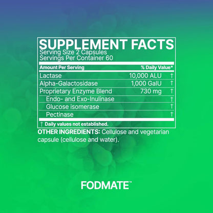 Microbiome Labs FODMATE, 120 Capsules