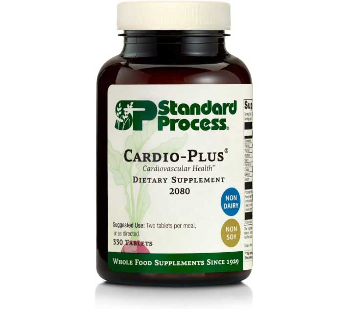 Standard Process Cardio-Plus | Antioxidant Support - Heart Health Supplement - Circulation & Blood Flow Supplement with Vitamin B6, Niacin & Riboflavin - Energy Metabolism Supplement | 330 Tablets