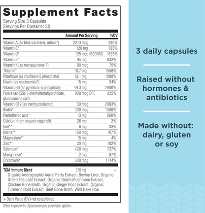 Ancient Nutrition Ancient Multivitamin Immune | Capsules (90 Capsules)