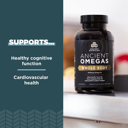 Ancient Nutrition Omega-3s Whole Body | (90 Softgels)