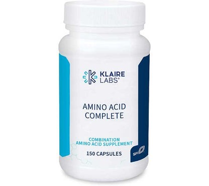 Klaire Labs Amino Acid Complete Supplement - Essential Amino Acid Blend - 19 Free Form Essential & Non-Essential Amino Acids with Taurine - Supports Muscle Health & Protein Absorption, 150 Capsules