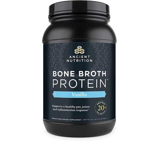 Ancient Nutrition Bone Broth Protein | Powder Vanilla (40 Servings)